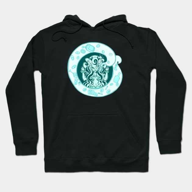 Mermaids Don't Let Mermaids Sell Coffee Hoodie by SewGeekGirl